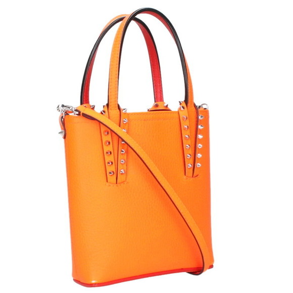 Christian Louboutin CABATA Leather Orange Handbag - Picture 1 of 5